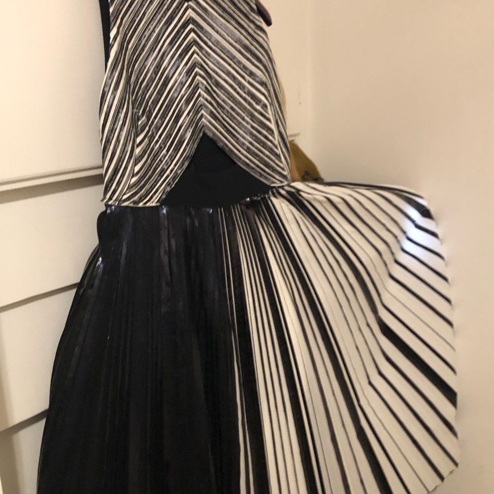 Proenza Schouler pleated black and white dress!